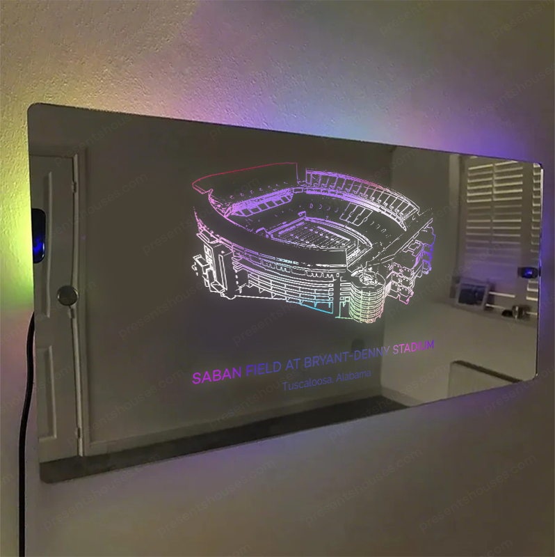 Bryant-Denny Stadium Mirror Light – Gifts for Sports Lovers