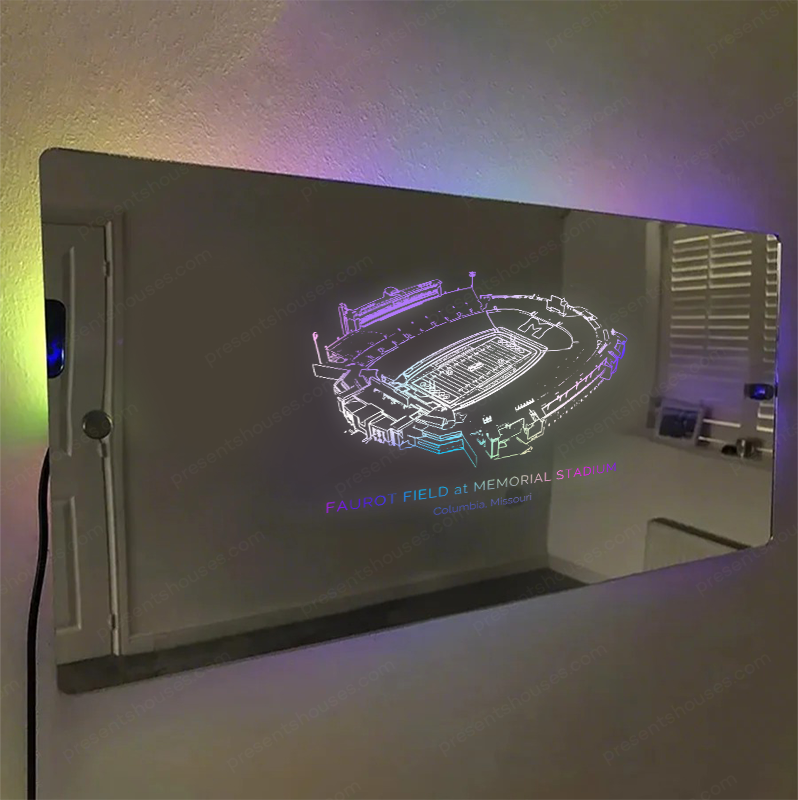 Faurot Field at Memorial Stadium Mirror Light-Gifts For Sports Lovers