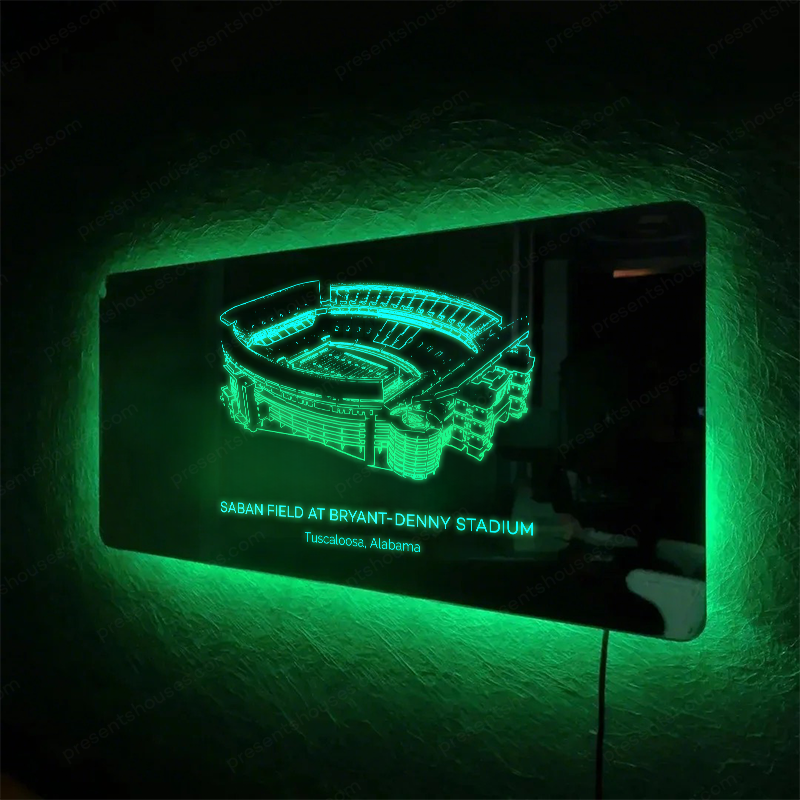 Bryant-Denny Stadium Mirror Light – Gifts for Sports Lovers