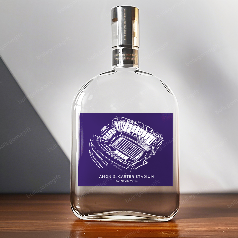 Amon G. Carter Stadium- TCU Horned Frogs football,Whiskey Bottles-Gifts For Sports Lovers