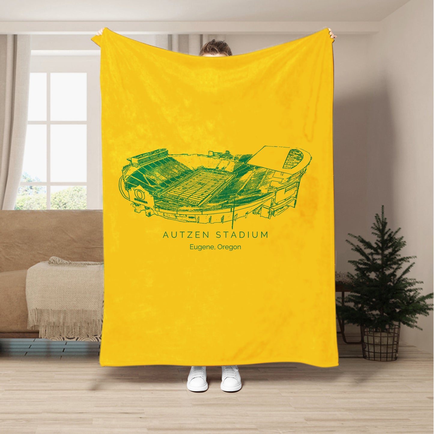 Autzen Stadium - Oregon Ducks football,College Football Blanket