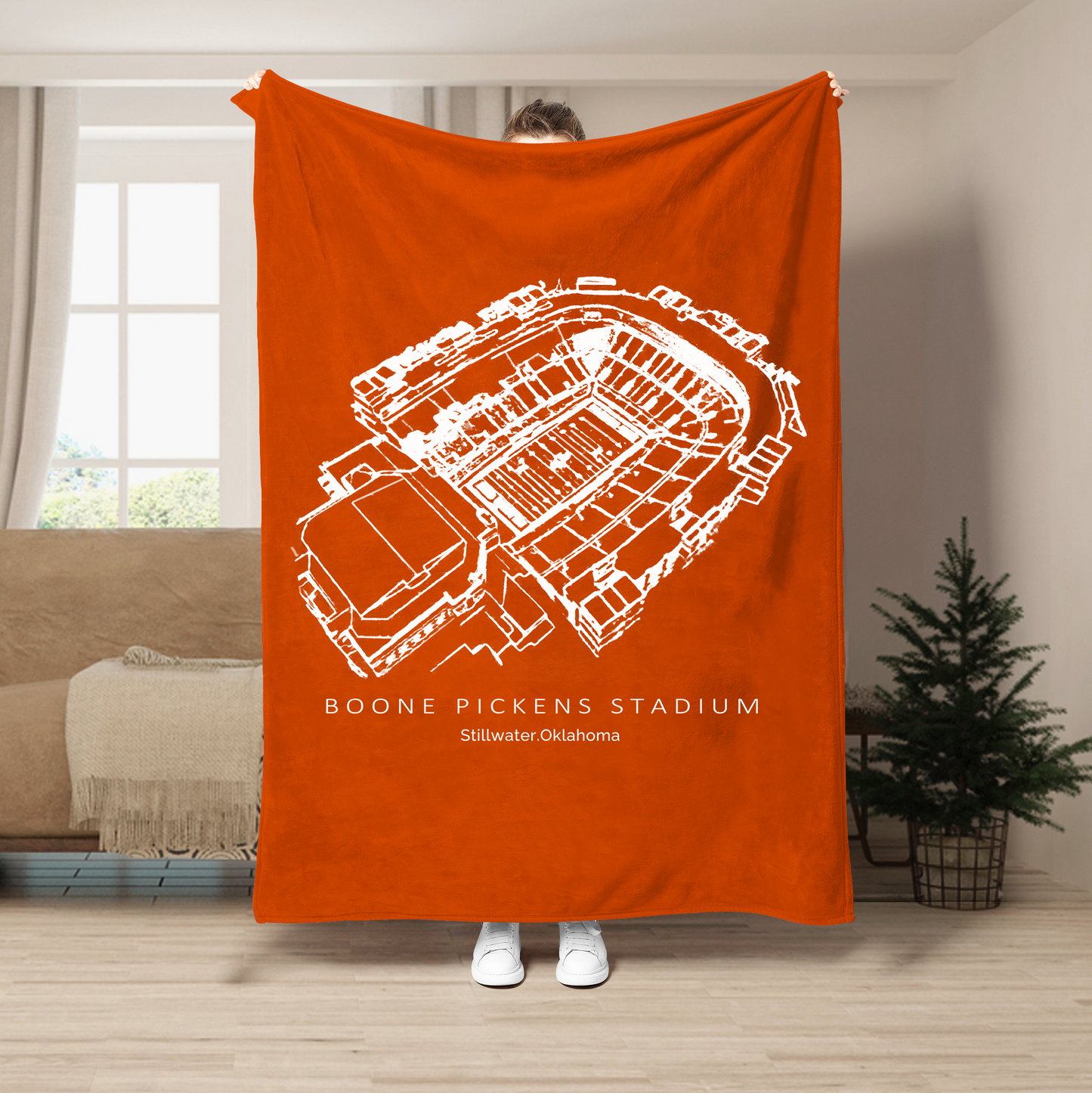 Boone Pickens Stadium - Oklahoma State Cowboys football, College Football Blanket