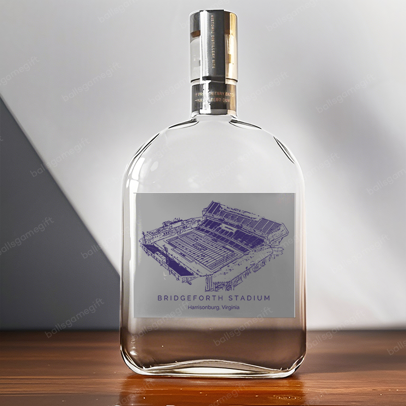 Bridgeforth Stadium- James Madison Dukes football,Whiskey Bottles-Gifts For Sports Lovers