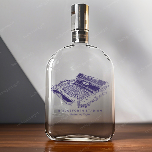 Bridgeforth Stadium- James Madison Dukes football,Whiskey Bottles-Gifts For Sports Lovers