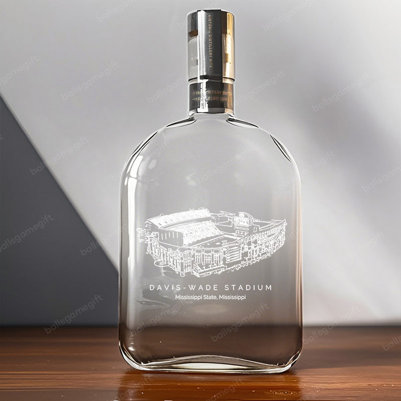 Davis Wade Stadium- Mississippi State Bulldogs football,Whiskey Bottles-Gifts For Sports Lovers