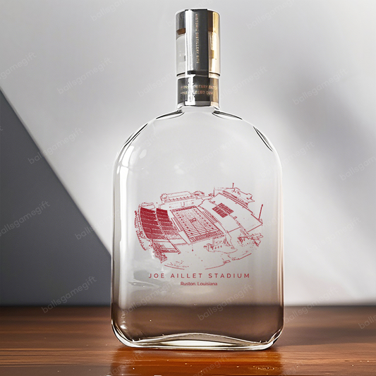 Joe Aillet Stadium-Louisiana Tech Bulldogs football,Whiskey Bottles-Gifts For Sports Lovers