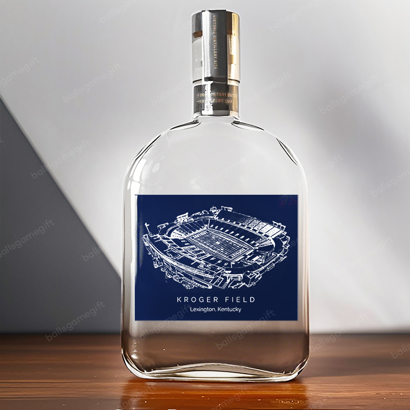 Kroger Field-Kentucky Wildcats football,Whiskey Bottles-Gifts For Sports Lovers