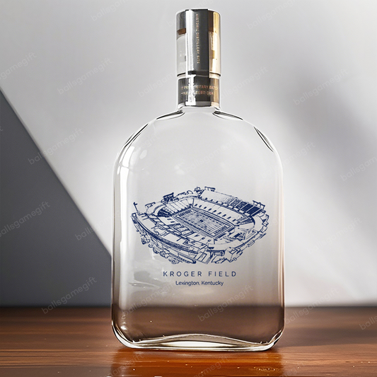 Kroger Field-Kentucky Wildcats football,Whiskey Bottles-Gifts For Sports Lovers