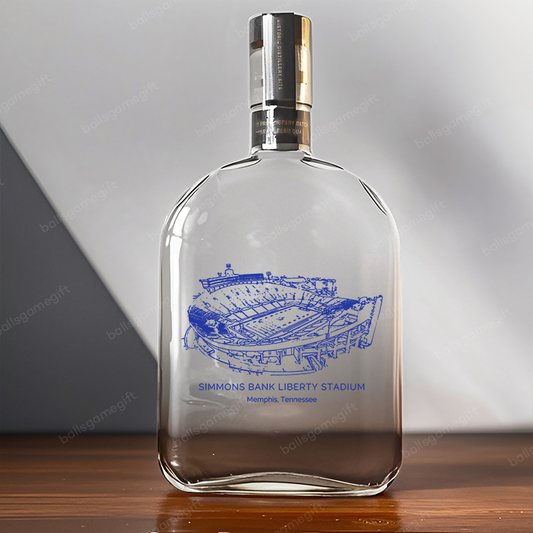 Simmons Bank Liberty Stadium-Memphis Tigers football,Whiskey Bottles-Gifts For Sports Lovers