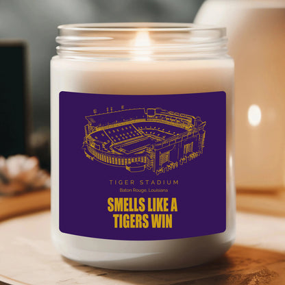 Personalized Smells like A Tiger Win Candle, Tiger Stadium Lucky Candle