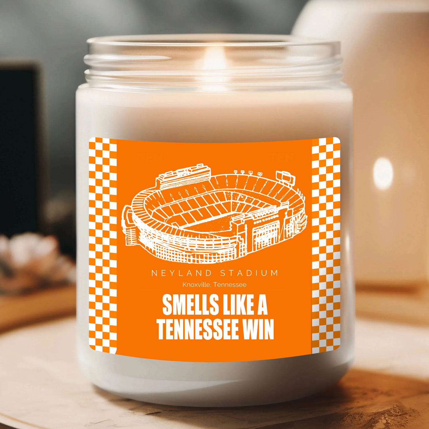 Personalized Smells like A Tennessee Win Candle, Neyland Stadium Lucky Candle