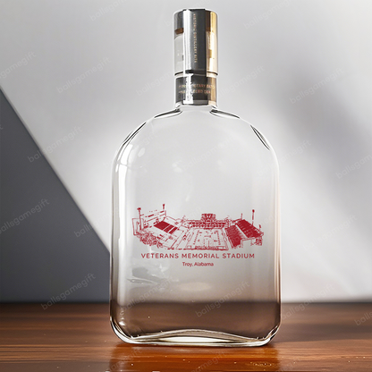 Veteran's Memorial Stadium-Whiskey Bottles-Gifts For Sports Lovers