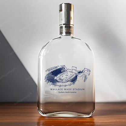 Wallace Wade Stadium-Duke Blue Devils football,Whiskey Bottles-Gifts For Sports Lovers