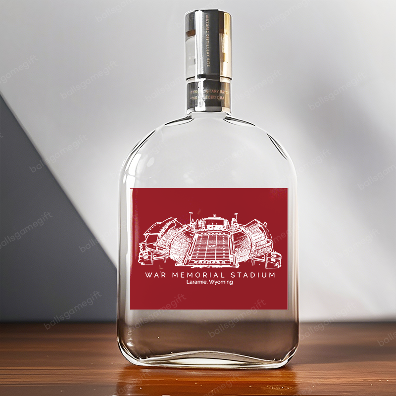 War Memorial Stadium-Arkansas Razorbacks football,Whiskey Bottles-Gifts For Sports Lovers