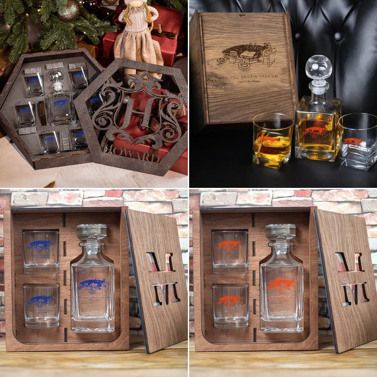 Ben Hill Griffin Stadium - Florida Gators Whiskey Set