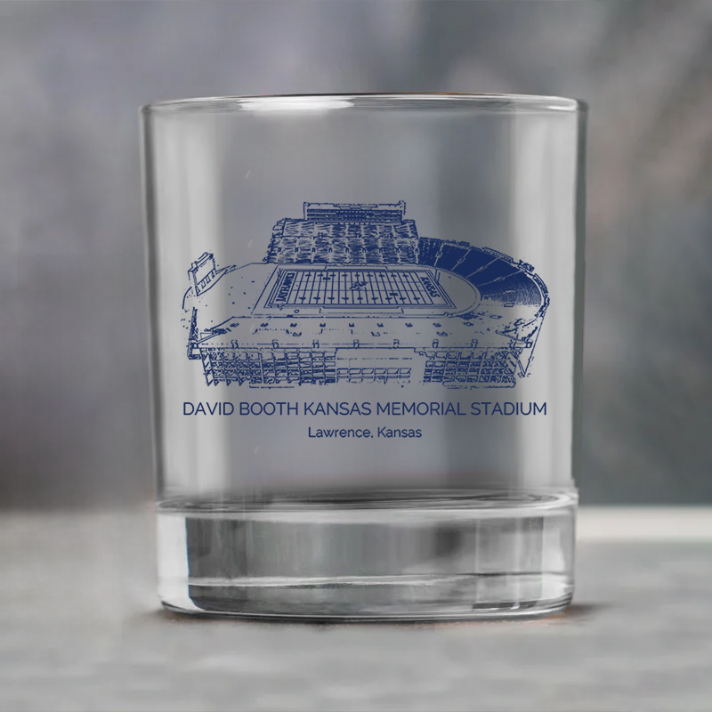 David Booth Kansas Memorial Stadium - Kansas Jayhawks Whiskey Cup