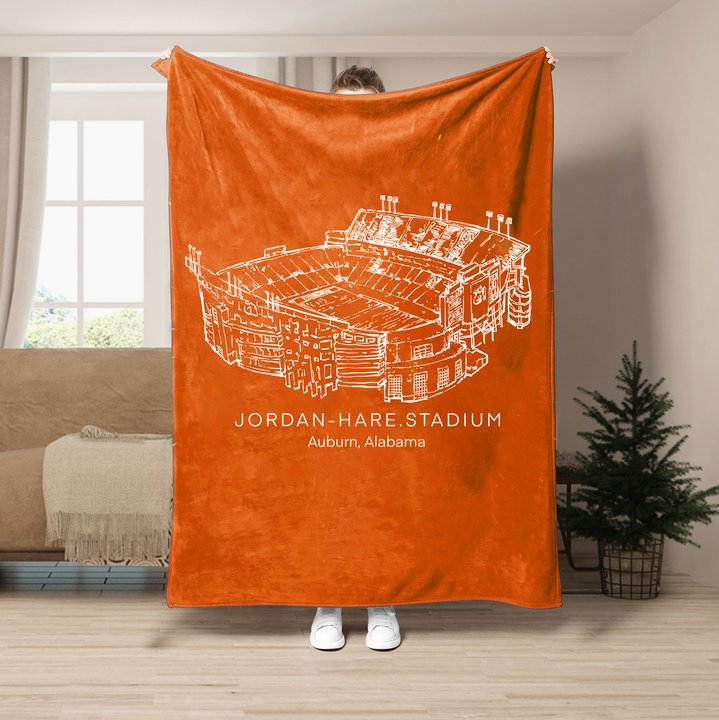 Jordan-Hare Stadium - Auburn Tigers football,College Football Blanket