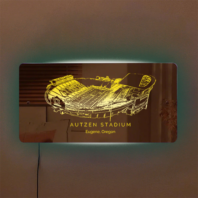 Autzen Stadium Mirror Light-Gifts For Sports Lovers